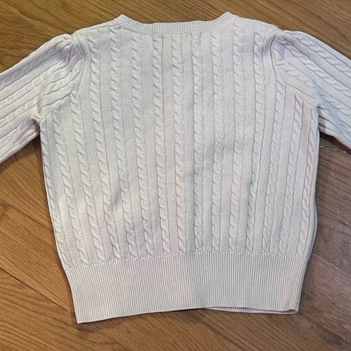 Polo white cardigan used for 6 years old