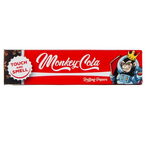 Monkey King Size Red Cola rolling papers 32 leaves with tips and aroma