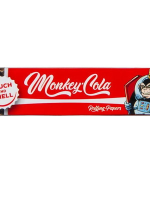 Monkey King Size Red Cola rolling papers 32 leaves with tips and aroma
