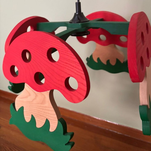 Children's Ceiling Light Mushroom Design like new