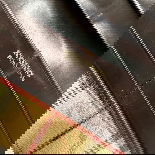 Портфейл Burberry от плат с капак употребяван, класически десен бежов и кафяв