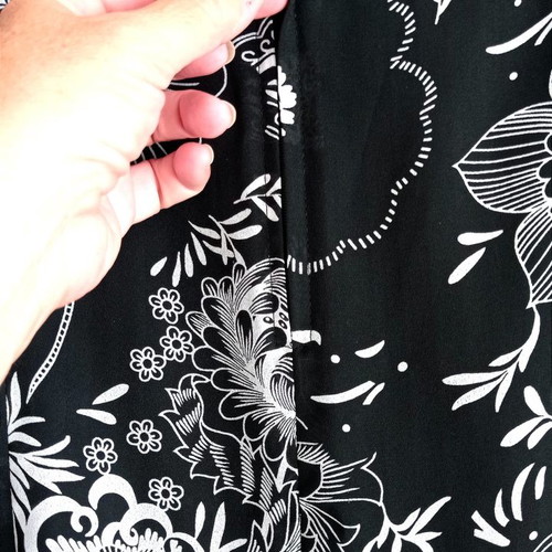 Black and white cloque skirt used, Greek made