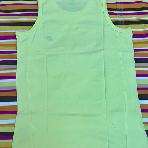 Nike sleeveless men's t-shirt, yellow, size S