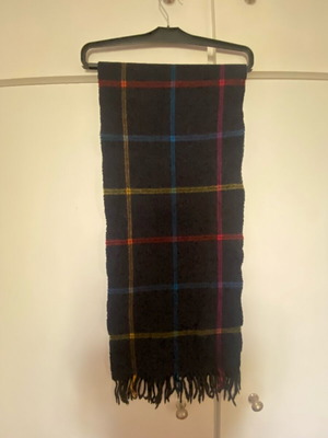 Jockey wool scarf used, blue