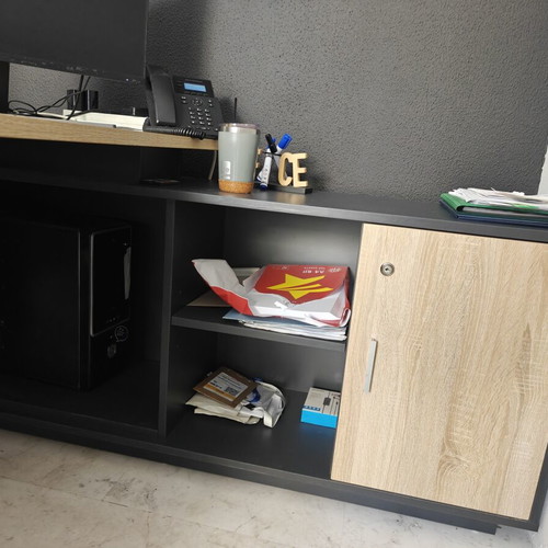Project desks left and right, Sonoma - Grey shade