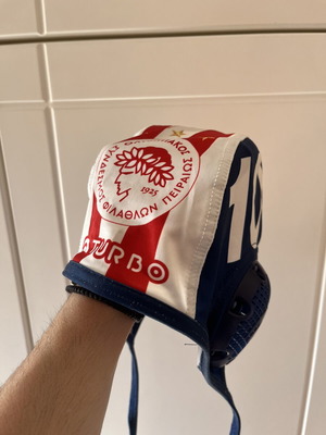 Σκουφάκι πόλο Ολυμπιακός μεταχειρισμένο, γνήσιο