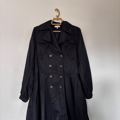 Kookaï Black Women's Trench Coat Like New Size M