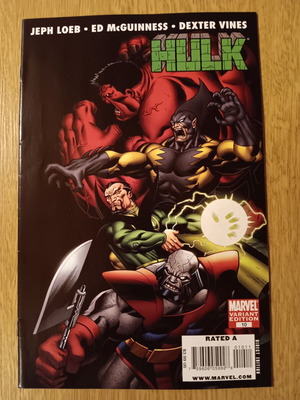 HULK (2008) #10 (Variant B) used Marvel Comics