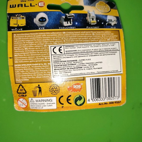 Dickie Diecast Disney Pixar Wall-E Paintbot new collectible