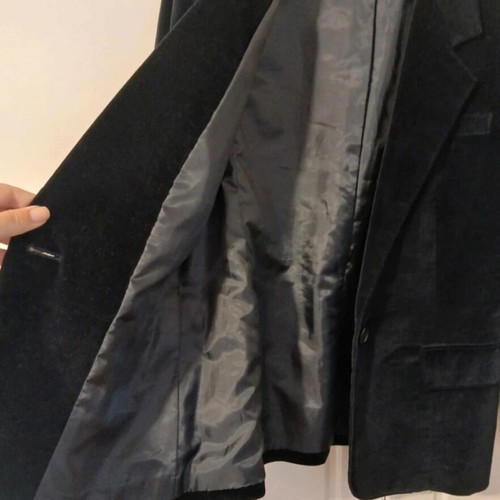 Women's velvet jacket like new, size L, black