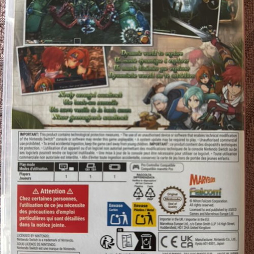 Ys Memoire Revelations in Celceta Nintendo Switch game