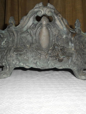 Bronze art nouveau gondola planter used