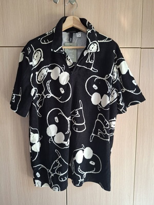 H&M x Peanuts Joe Cool Snoopy Polo Shirt XL brand new