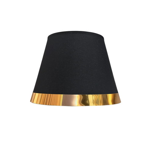 Luxury lampshade black with gold detail E27 new