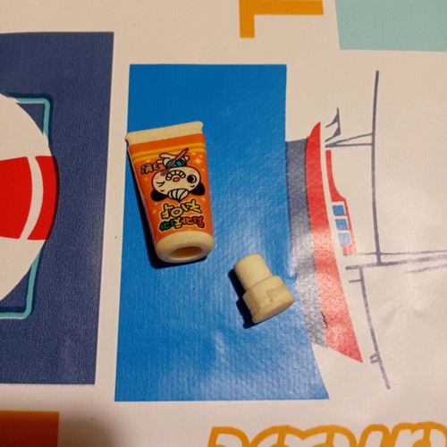 Vintage collectible eraser used, 80s 90s decade