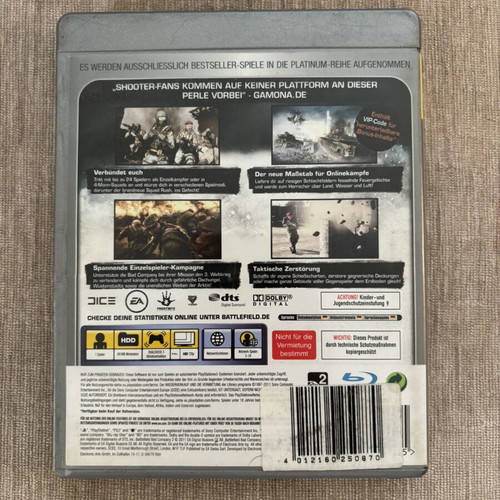 Battlefield Bad Company 2 PlayStation 3 game used, complete