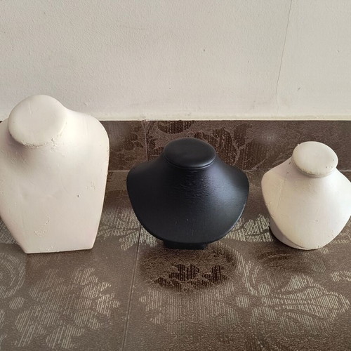 Jewelry organizers set of 3 used, black and white