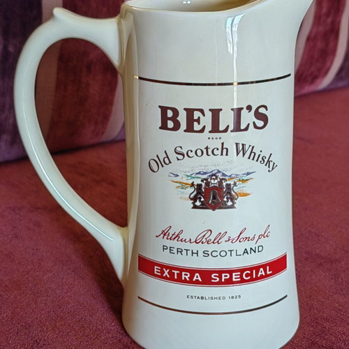 Vintage ceramic water jug Bell's Old Scotch Whisky