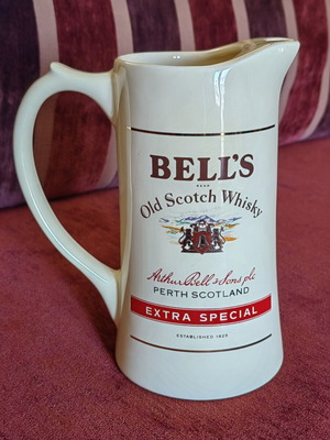 Vintage ceramic water jug Bell's Old Scotch Whisky