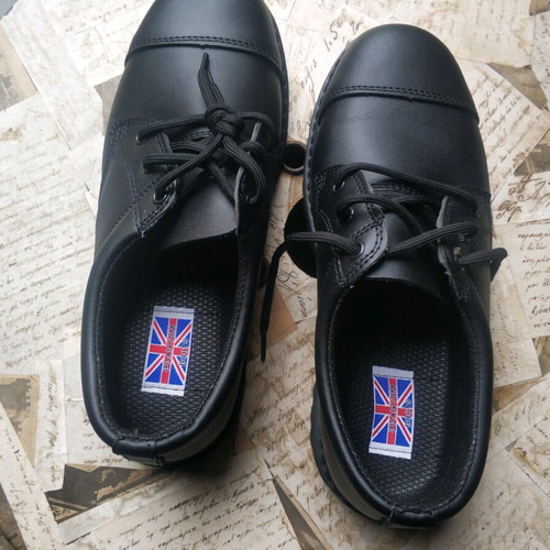 Brandit Phantom 3 Eyelet Derby Oxford leather shoes new, size 43, black