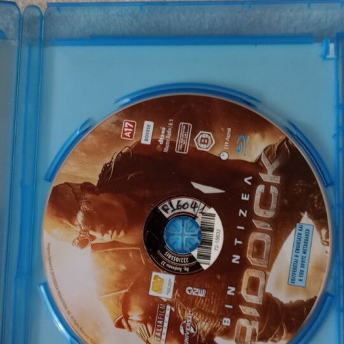 Riddick Blu-ray used with Greek subtitles