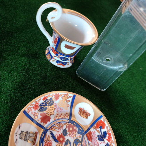 Collectible vintage porcelain espresso cup with saucer The Museum of Porcelain