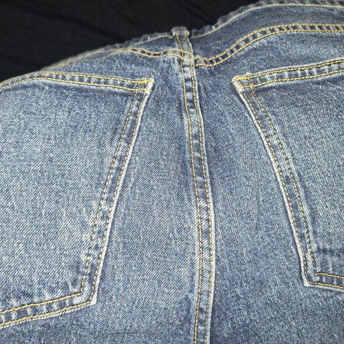 Zara Blue Denim Cut-Off Shorts Like New, Size EU 46