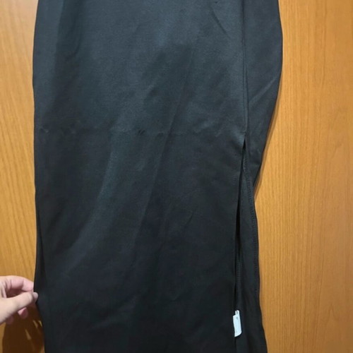Strapless long dress with side slit new, Zara black size L