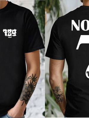 T-shirt Novel 729 Νέο, Μαύρο, Διαθέσιμα Μεγέθη