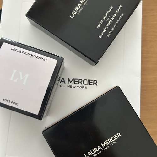 Laura Mercier powders new, set of 3 with Tinted Blur Balm and Secret Brightening