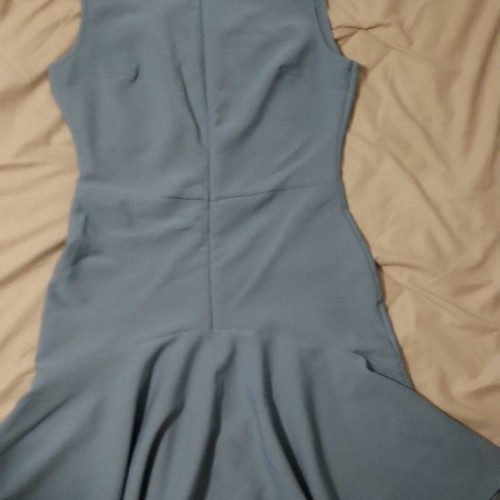 Blue knee-length dress like new, Trendyol, size S