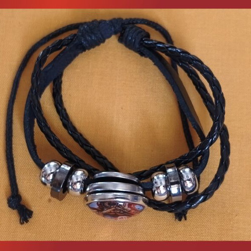 Iron Maiden The Trooper bracelet new, black layered design