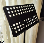 Music stands used, 2 adjustable height