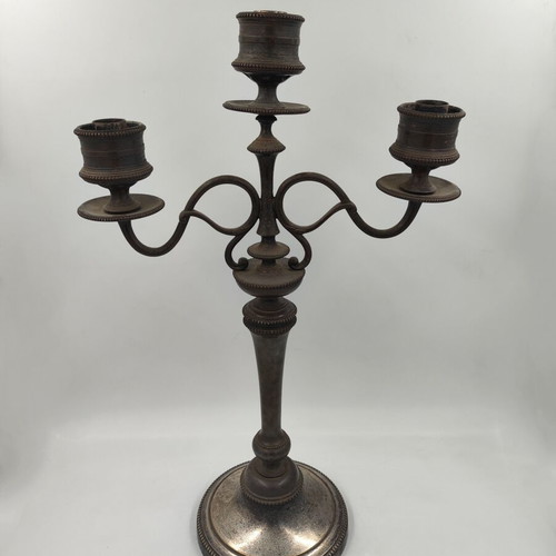 Christofle silver-plated candelabra used