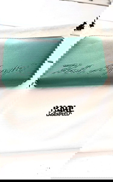 Karl Lagerfeld 100% δερμάτινο πορτοφόλι με dust bag, sz17x7 θηκες και κερματοθηκη