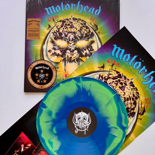 Motorhead Overkill LP limited edition colored vinyl with poster mint