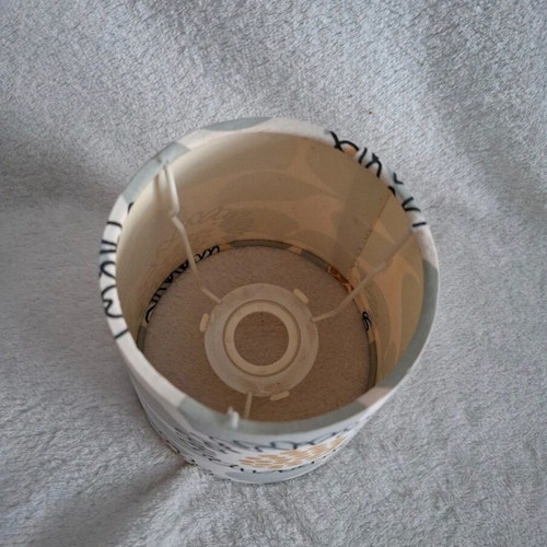 Fabric lampshade printed like new