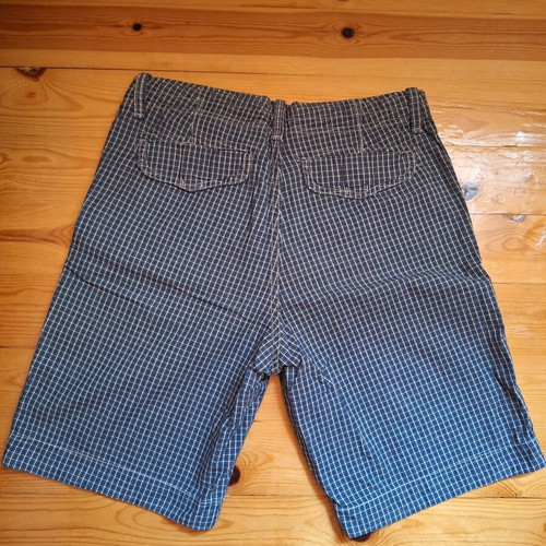 Zara checked bermuda shorts, blue, size S