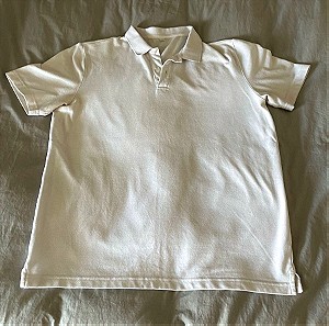 Ανδρικό Polo T-shirt Large Λευκο