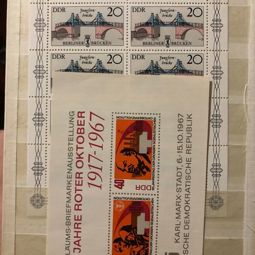 East Germany Stamps 18+1 luxury, 1984-1988