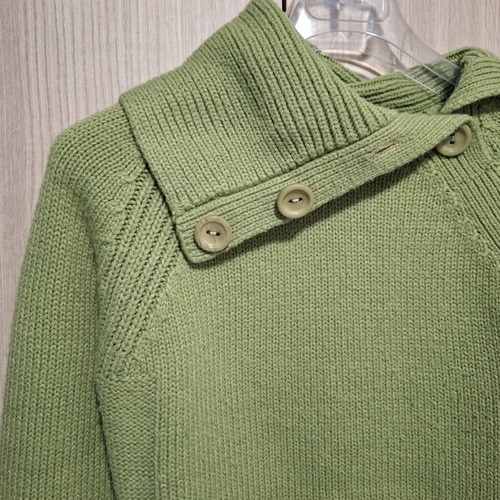 Bershka green knitted sweater like new, size M