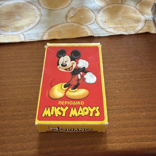 Modiano Mickey Mouse Disney collectible playing cards used