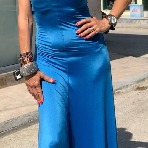 Dress deep blue new, size M