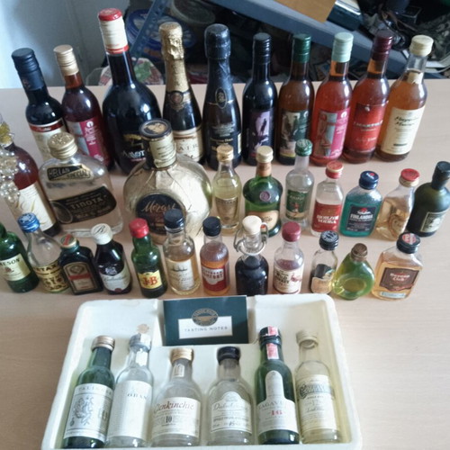Miniature bottles used, pack of 38 pieces