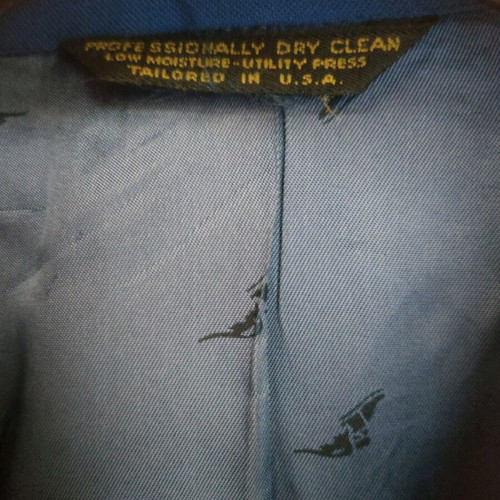 Vintage silk Goodyear jacket used, blue