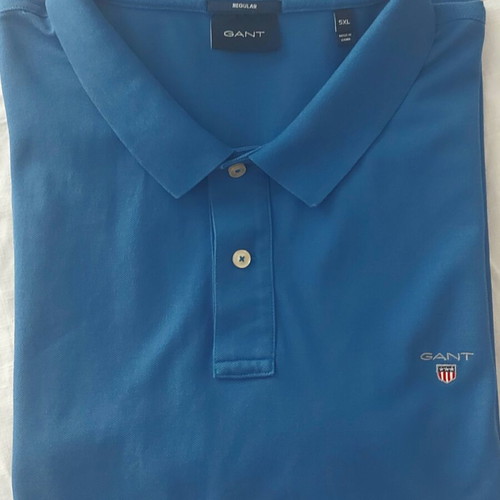 Gant Regular Polo Shirt, Blue, Size 5XL