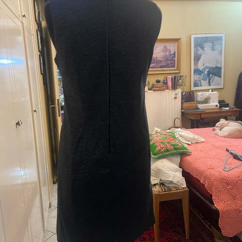 Midi sleeveless dress used, dark gray, size M 40