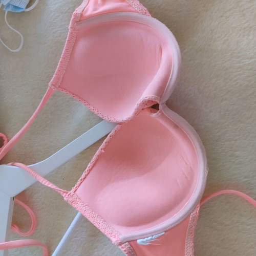 H&M swimsuit used set in coral color, size 38