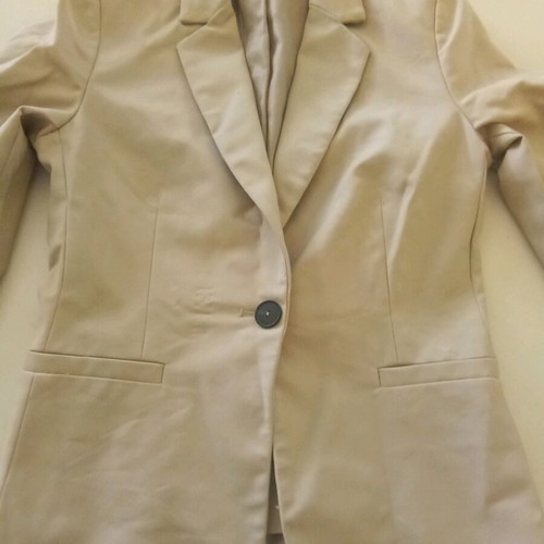 Mango beige jacket like new, fitted, lined