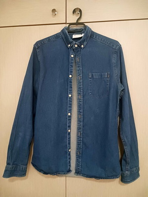 ASOS men's denim shirt, size S/M, blue